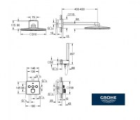 KIT DUCHA EMPOTRADO SMARTCONTROL PERFECT GROHE